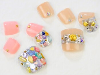 ネイル ブーマー(Nail BOOMER)/フットネイル/シェル/夏ネイル