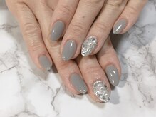 ミーレン ネイルサロン(Miren)/キラキラグレー