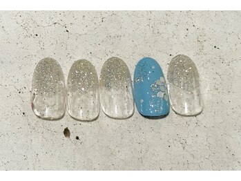 ネイルサロン エムズ(Nail Salon M's)/梅雨の紫陽花風ネイル