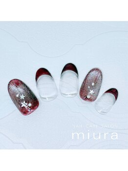 ネイルケアサロン ミウラ 井の頭通り店(miura)/2月季節デザイン定額アート