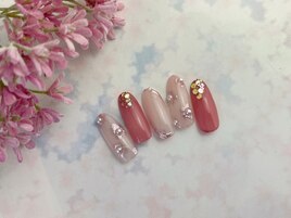 桜ミラーネイル