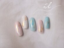 イル 神戸店/大理石ネイル