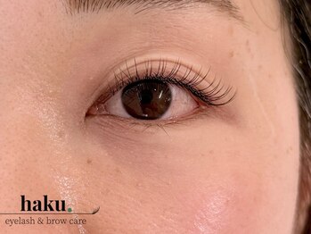ハク(haku.)の写真/【トリートメント付き♪初回LEDシングルラッシュ￥8,500～】持続力×ダメージレスでナチュラルな上品に☆