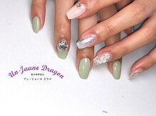 アン ジョーヌドラゴ/【自爪ネイル】アシメネイル