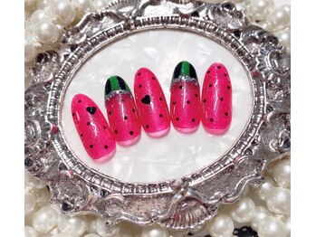 マジックミラー/夏人気☆スイカネイル☆