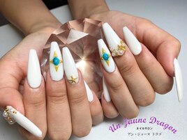 【ロングネイル】ターコイズ