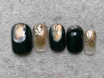 カラネイル 南森町店(calla nail)/深めグリーン