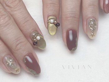 ヴィヴィアン ネイル(Vivian nail)/クリスマス ツリーネイル