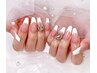 チップ長さ出しフレンチネイル(クリアベージュ/ピンクベース)¥12300