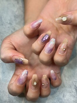 アラ ウィー ナッティー ネイル 北千住店(Aala wi Natty nail)の写真/スカルプネイルで指先を美しく！自由な長さ出しが人気☆こだわり派のあなたのためのネイルデザインが豊富☆