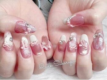 クイックスカルプ 高田馬場(Quick Sukarupu)/ピンクガーリーネイル