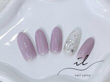 イル 神戸店/埋め尽くしネイル×ワンカラー