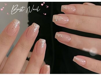 Best Nail 銀座店【ワンホンネイル・スカルプ・パラジェル・上品ジェルネイル】/ラメグラデーション