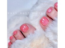 ネイルエルフ(Nail Aelf)/三郷駅/ラメピンク/フットカラー