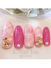 エルネイルインク(L Nail Inc.)/マーブルネイル☆