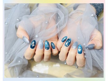 トレンドネイルスタジオ(Trend Nail Studio)/ネイビーマグ+バカラデザイン
