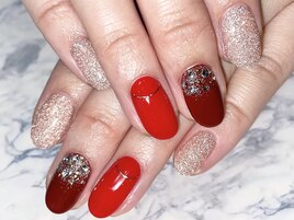 ボルドー×フラッシュネイル！