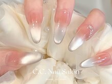 シーシーネイルサロン 池袋(C.C.Nail salon)/長さ出しマグネットデザイン