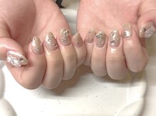 ピョルネイル 浦和(Byul Nail)/ホワイトミラーねこちゃん