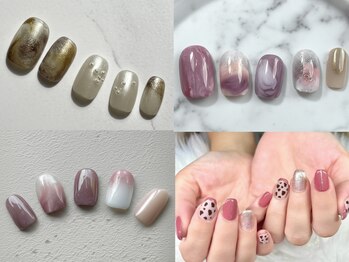 ミマール 浦添店の写真/ワンホンネイル系~韓国風ネイルまで多数♪お好みの色味やデザインについてはお気軽にご相談ください♪