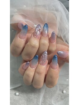 長さだし10本+ラメグラデ