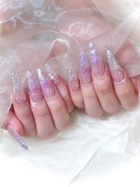 乱切りラメグラデーション