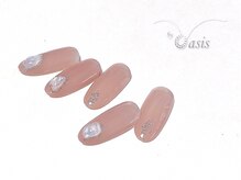 バイオアシス 麻布十番(by Oasis)/天然石風ぷっくりネイル