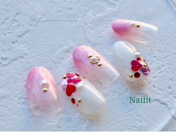 ネイリット 銀座(Nailit)/ハートネイル¥9300【¥10230】