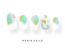 マリー ネイルズ いわきラトブ店(MARIE NAILS)/定額6600円税込　フラワー0603b
