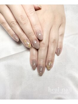 ヒールネイル(heal nail)/押し花nail.