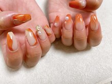 キキネイル 二子玉川(kikinail)/ちぐはぐべっ甲ネイル