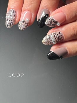 ループ(LOOP)/大人気ツイードネイル