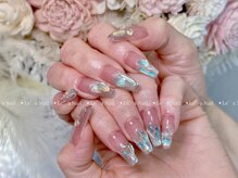 レアネイル 渋谷店(Le’a nail)/マグネットグラデーションホシ