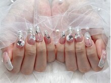 プティ アイビューティ 京橋店(peTiT eyebeauty)/リボン　ワンホンネイル　