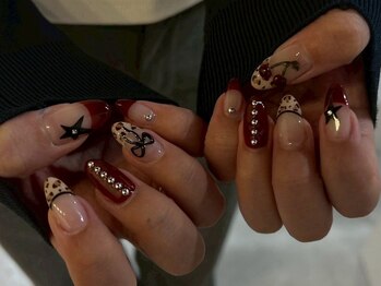 エルビーネイルシェリー 天王寺店(LB.nail cherie)/持ち込みデザイン/10本アート