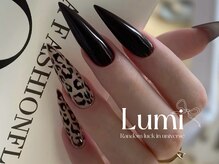 ルミネイル 池袋東口サンシャイン店(Lumi Nail)/野性豹紋と漆黒尖端1