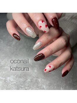 オコネイル ネイルサロンアンドスクール(OCO nail)/バレンタインネイル