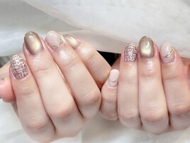 【シンプル ワンカラーネイル】