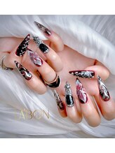 ラボン(LABON)/チップ長さ出し10本デザイン