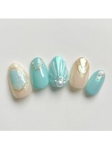 アルセア 上野御徒町店(Alcea)/マーメイドネイル　オーロラ