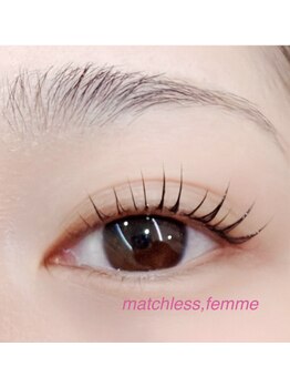 マッチレス ファム(matchless,femme)の写真/豊富な知識&経験をもとに一人一人のお目元に合わせたデザインをご提案☆お悩みに合わせて理想の目元を演出