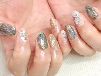 ラルージュ(La Ru-Ju)/ブルー系ニュアンスネイル