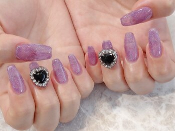 ラルネイル 大宮(Lull. nail)/＃ラメ＃ハートパーツ