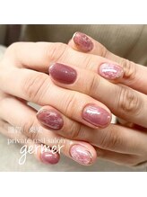 ジェルメ(germer)/ローズピンクにマーブルデザイン