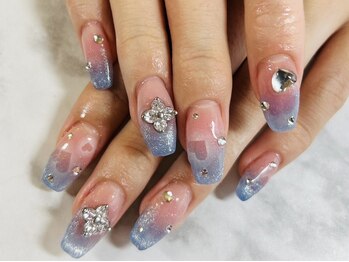 スターダストネイルビューティー 天神西通り本店(Beauty)の写真/大名★【オフ込☆盛り放題¥5900(カラグラ・ラメグラ・ワンカラーベース)】ラメ・ホロ・パール等乗せ放題♪