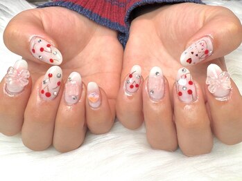 ロエン 北岡崎(ROEN)/推しネイル×さくらんぼ