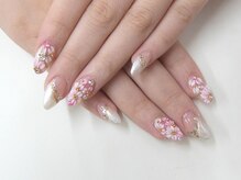 ネイルサロンミキ 横浜(MIKI)/桜さくら花3DARTスカルプネイル