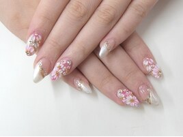 桜さくら花3DARTスカルプネイル
