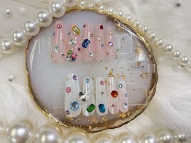 宝石ネイル/10本アート