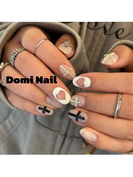 Domi Nail Salon 渋谷店　長さだし/持ち込み/フィルイン/ワンホン/アートネイル＊